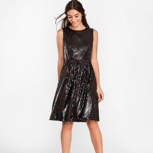 Brooks Brothers Red Fleece Sequin Dress NWT